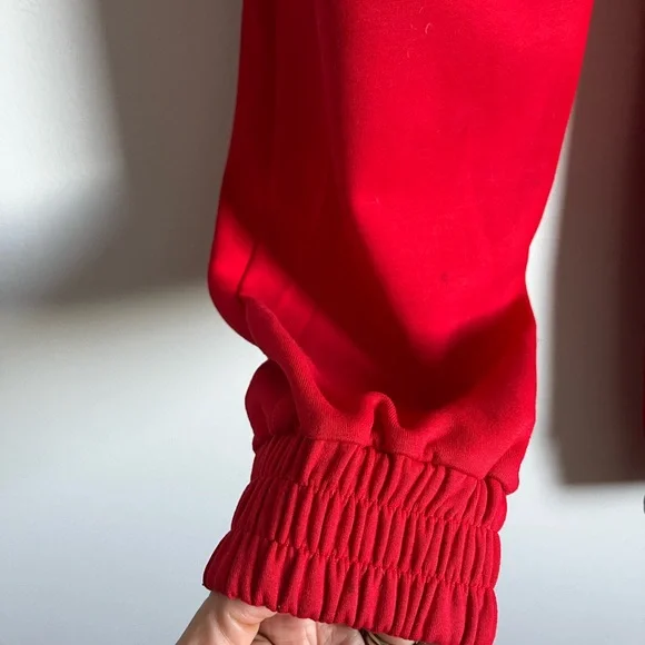 ZARA Red Track Pants Joggers Size S - Picture 4 of 12